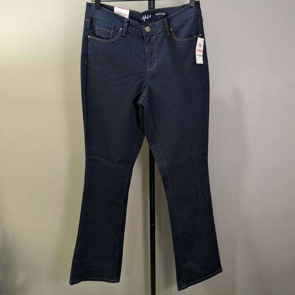 Style & Co Denim - NWT Style & Co Boot Leg Mid Rise Tummy Control Dark Wash Jeans Size 10 long
